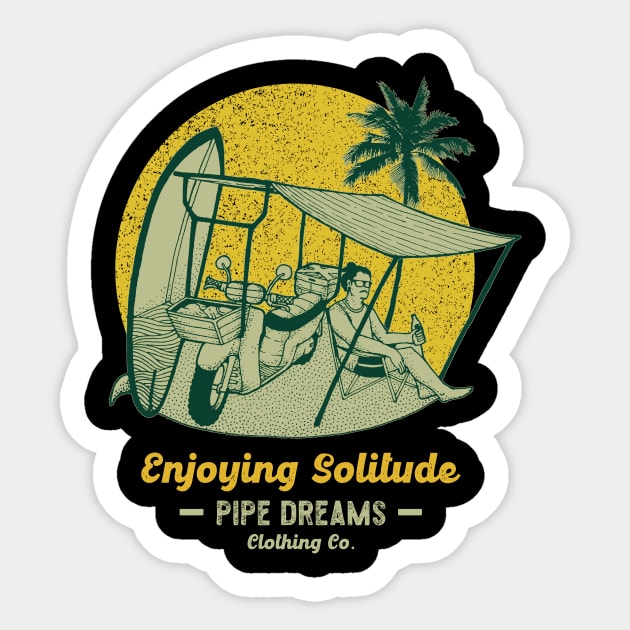 Solitude Sticker by Pipe Dreams Clothing Co.